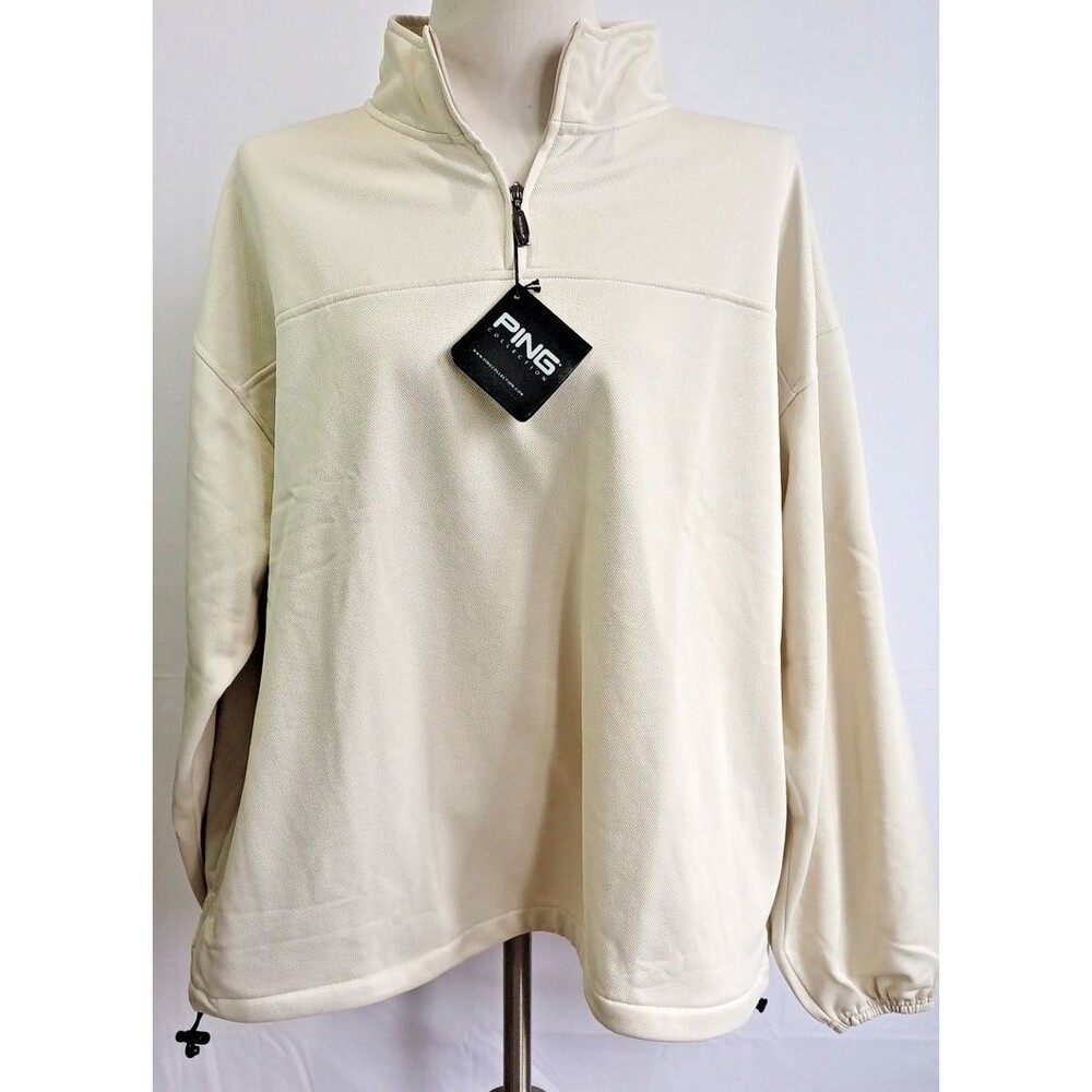 Ping Sand 1/4 Zip Long Sleeve Golf Pullover Metz Engineers On Sleeve New Tags